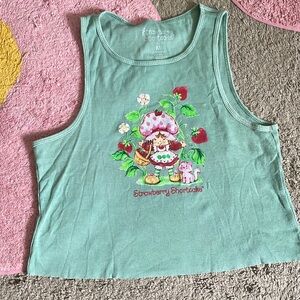 Strawberry shortcake crop tank top